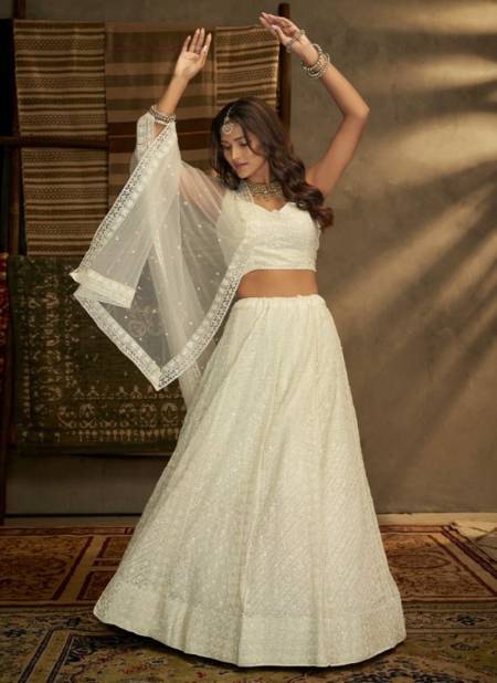 White EUPHORIA VOL 9 Arya New Latest Designer Ethnic Wear Georgette Lehenga Choli Collection 32004